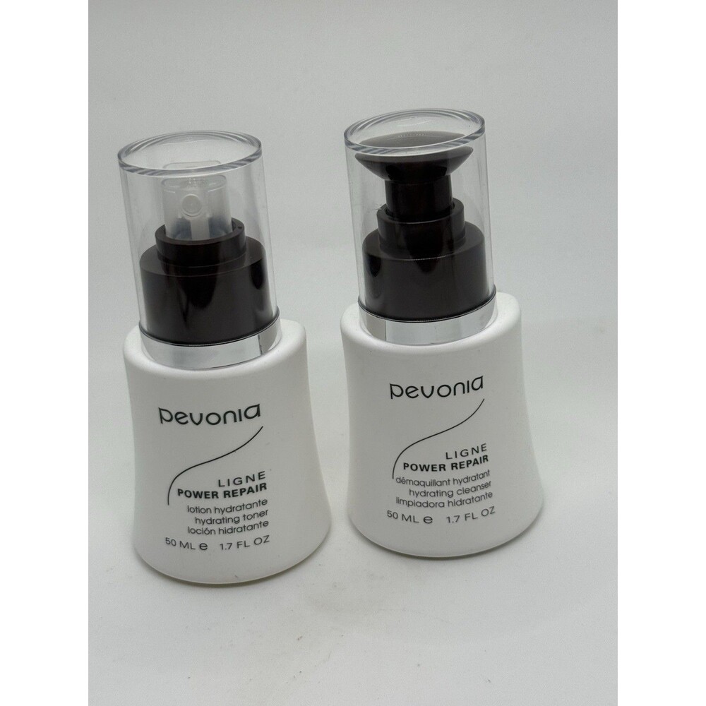 2 Pevonia LIGNE Power Repair Hydrating Cleanser & Hydrating Toner 1.7FLOZ Each